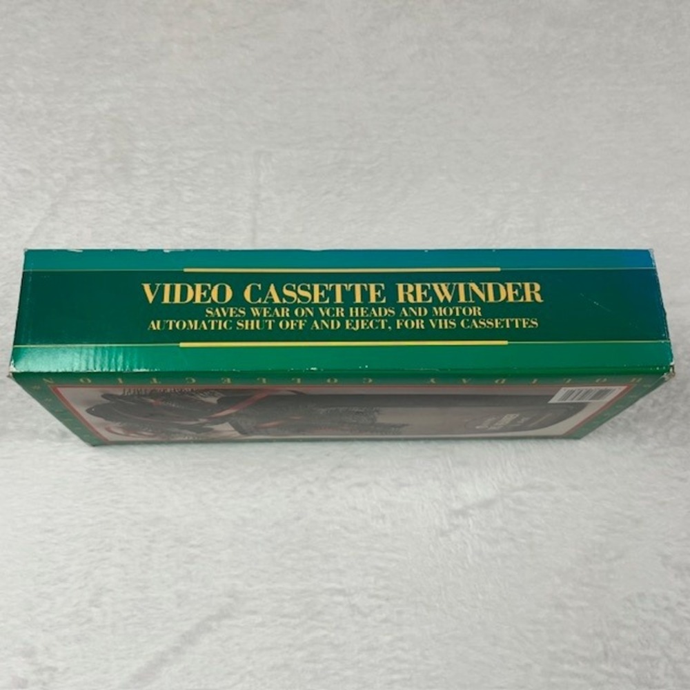 Kinyo VHS Video Cassette Rewinder UV-420 Holiday Collection Black Auto Eject Box - Picture 2 of 7